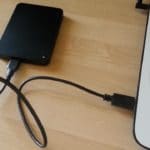 Disque dur externe USB 3.0 connecté à un PC