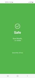 OnAV a terminé le scan antiviral