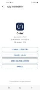 OnAV antivirus version 2.1.0